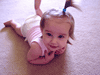 baby on carpet